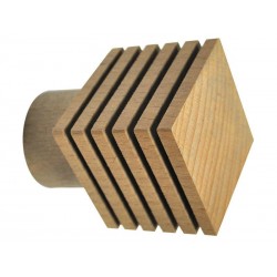 Embout carré strié Design chaîneclair naturel Diam.28 mm