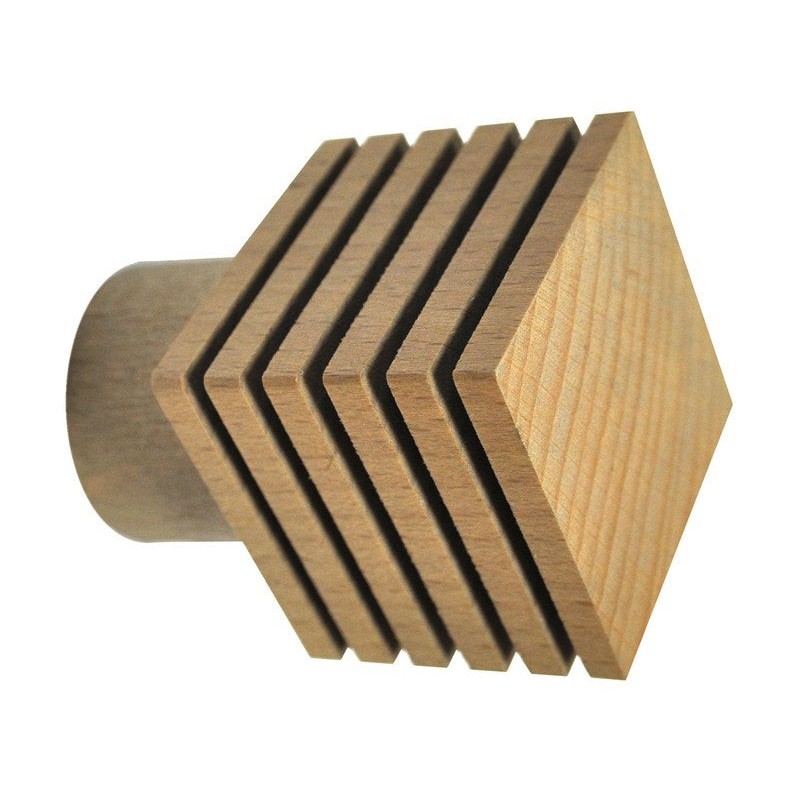 Embout carré strié Design chaîneclair naturel Diam.28 mm