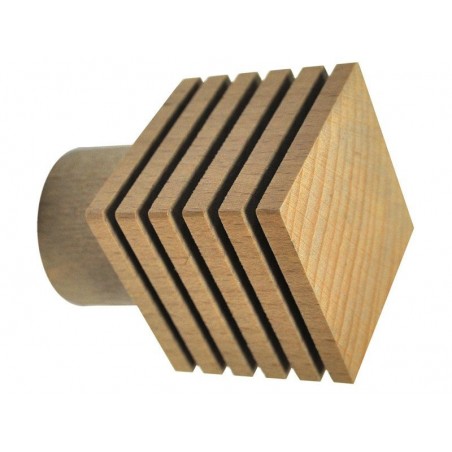 Embout carré strié Design chaîneclair naturel Diam.28 mm