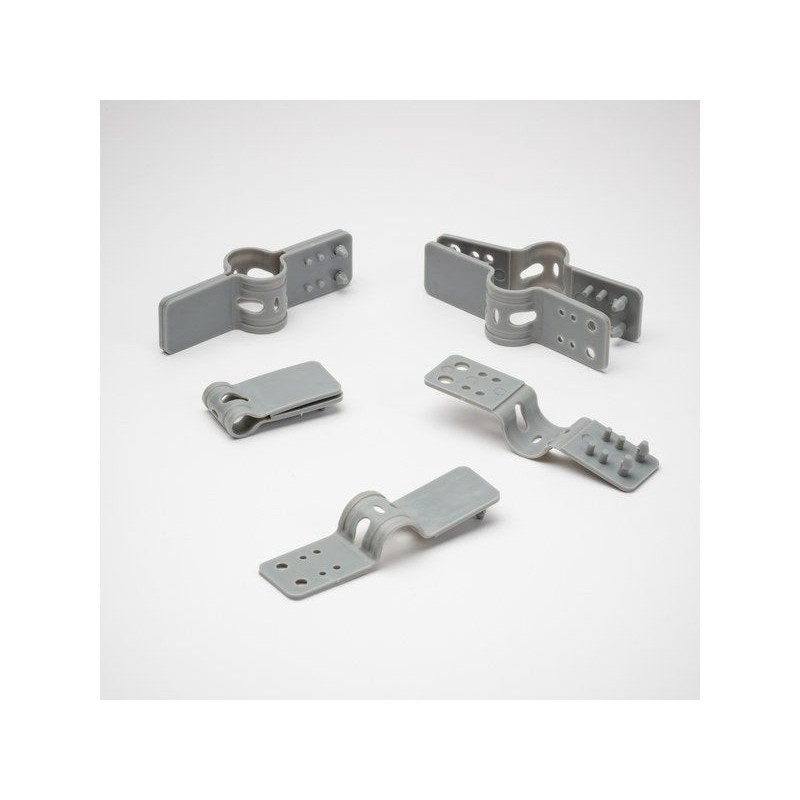 Lot de 20 Clips Universel Pour Brise-Vue Naterial Gris