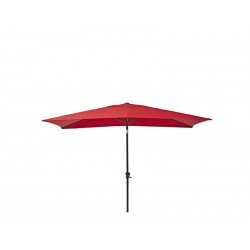 Parasol pied central naterial avea rouge rectangulaire