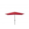 Parasol pied central naterial avea rouge rectangulaire