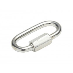 Lot de 2 Maillons Rapides Acier Zingué Standers L.40 X L.20 X Ep.4 Mm