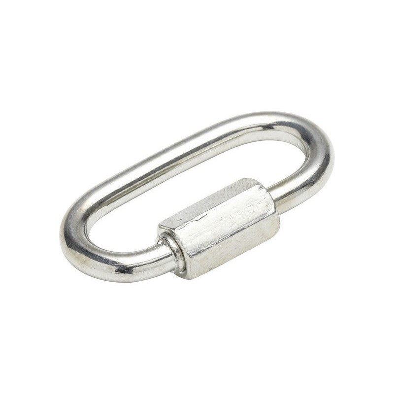 Lot de 2 Maillons Rapides Acier Zingué Standers L.40 X L.20 X Ep.4 Mm