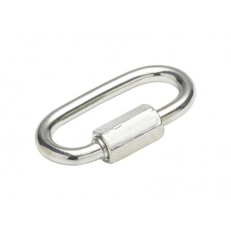 Lot de 2 Maillons Rapides Acier Zingué Standers L.40 X L.20 X Ep.4 Mm