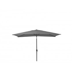 Parasol pied central  Avea gris rectangulaire L.200 X L.300 Cm -  - meilleure qualité