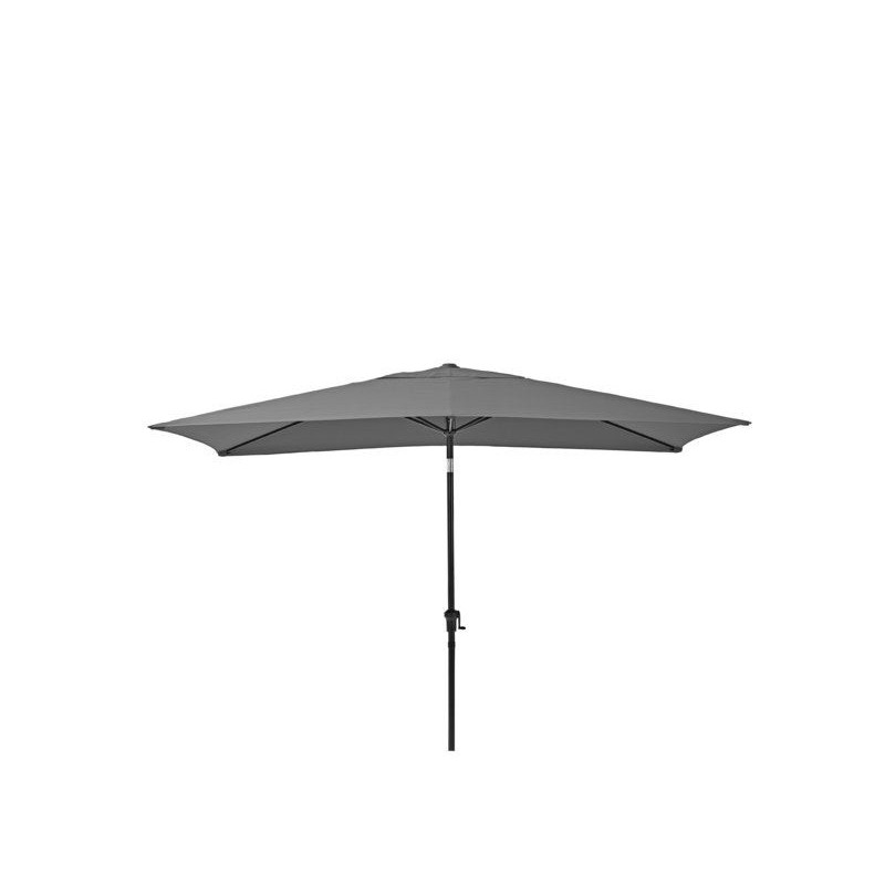 Parasol pied central  Avea gris rectangulaire L.200 X L.300 Cm -  - meilleure qualité