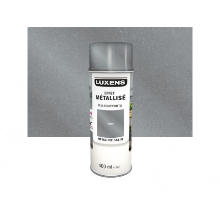 Peinture aérosol Multisupports LUXENS argent métallisé 400 ml