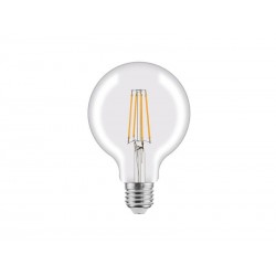 Ampoule led à filament globe 95 mm E27 75 W blanc chaud LEXMAN