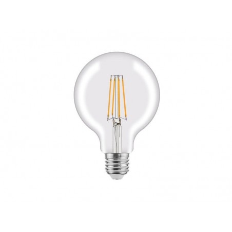 Ampoule led à filament globe 95 mm E27 75 W blanc chaud LEXMAN