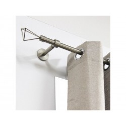 Lot de 2emboutsGrise - Argent clair pour tringle à rideau Diam.20 Mm