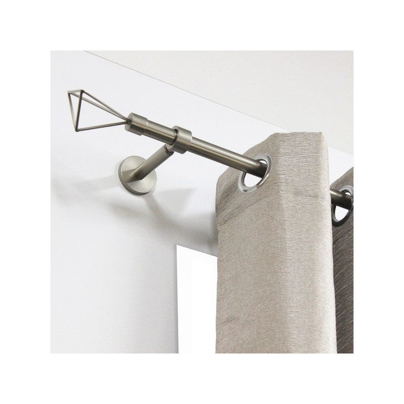 Lot de 2emboutsGrise - Argent clair pour tringle à rideau Diam.20 Mm