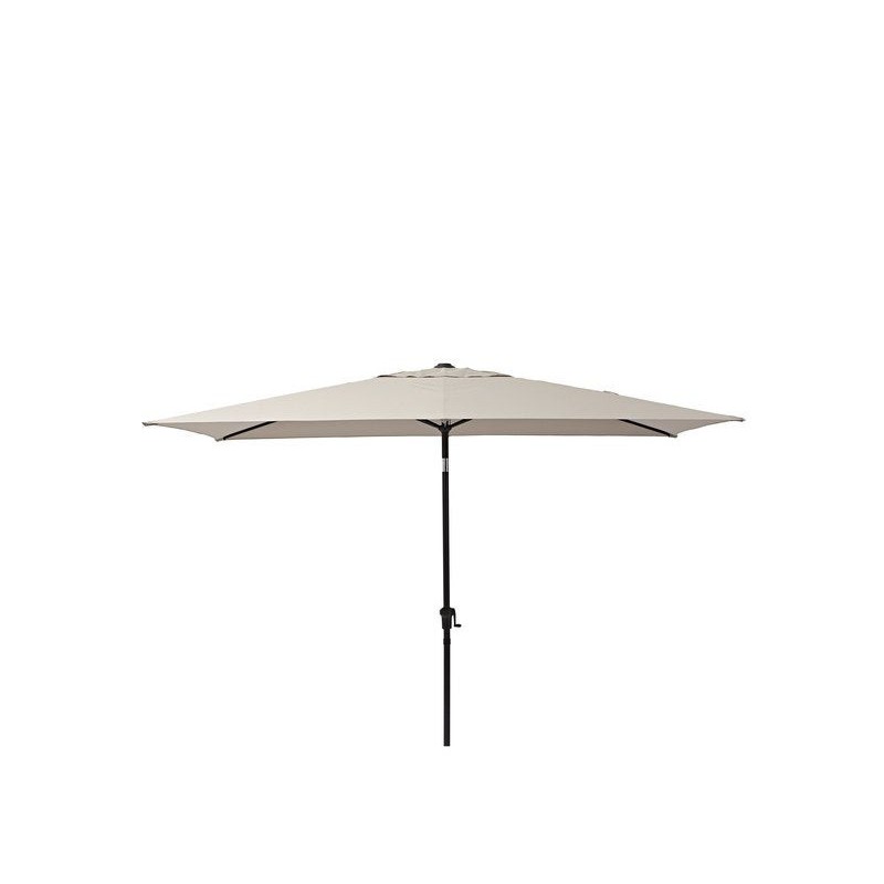 Parasol pied central Avea Taupe rectangulaire
