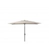 Parasol pied central Avea Taupe rectangulaire