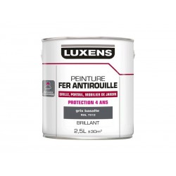Peinture Fer Extérieur Luxens Gris Basalte Glossy 2.5 L