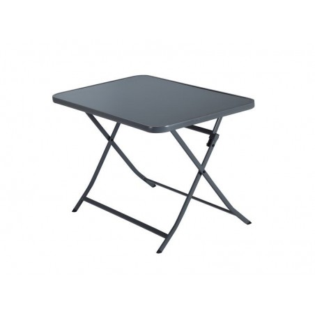 Table de jardin NATERIAL Emys rectangulaire gris anthracite 2 personnes