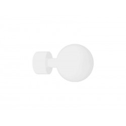 Lot de 2 embouts pour tringle à rideau blanc mat Diam.20mm