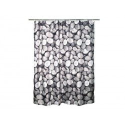 Rideau de douche en textile L.180 x H.200 cm galet SENSEA -  - meilleure qualité
