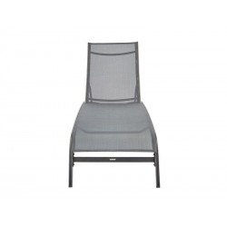 Bain de soleil en aluminium NATERIAL Lyra gris anthracite