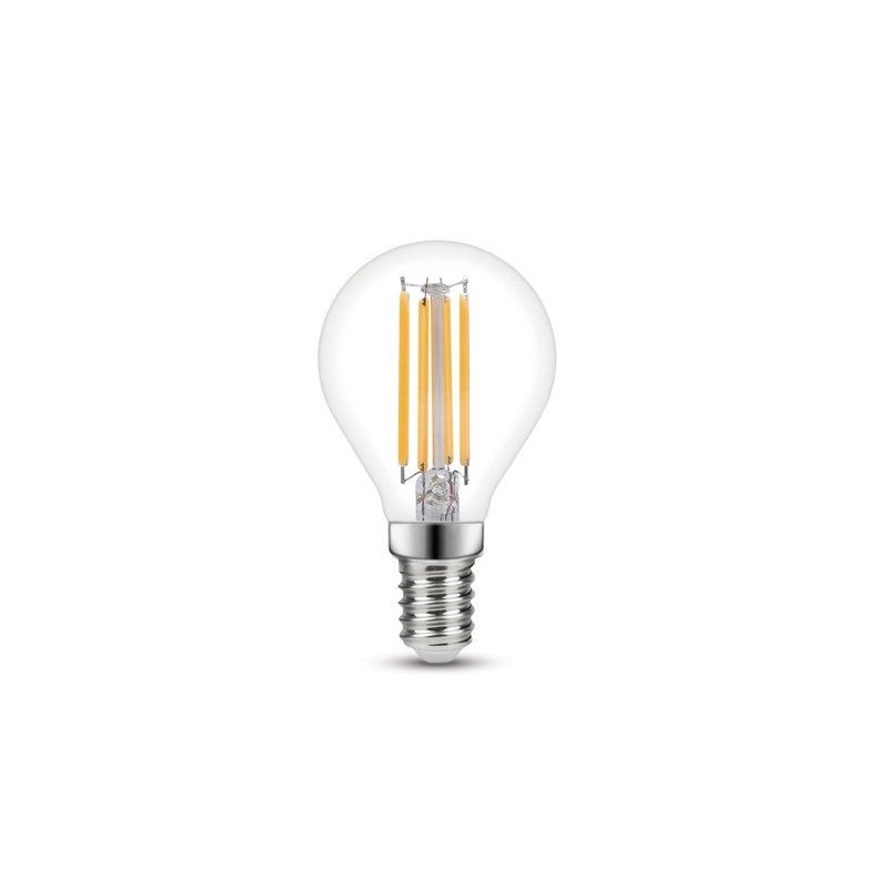 Ampoule led à filament sphérique E14 470 Lm40 W blanc chaud LEXMAN