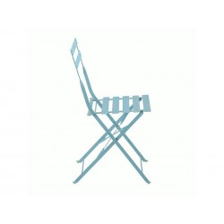 Chaise de jardin NATERIAL Flora en acier bleu