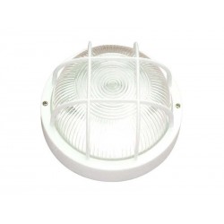 Hublot E27 Avec Grillage Max 60 W Sans Ampoule Rond Blanc