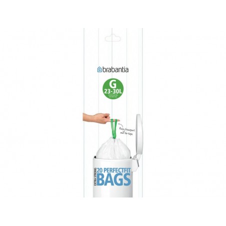 Sacs-poubelle Brabantia blanc 30 L