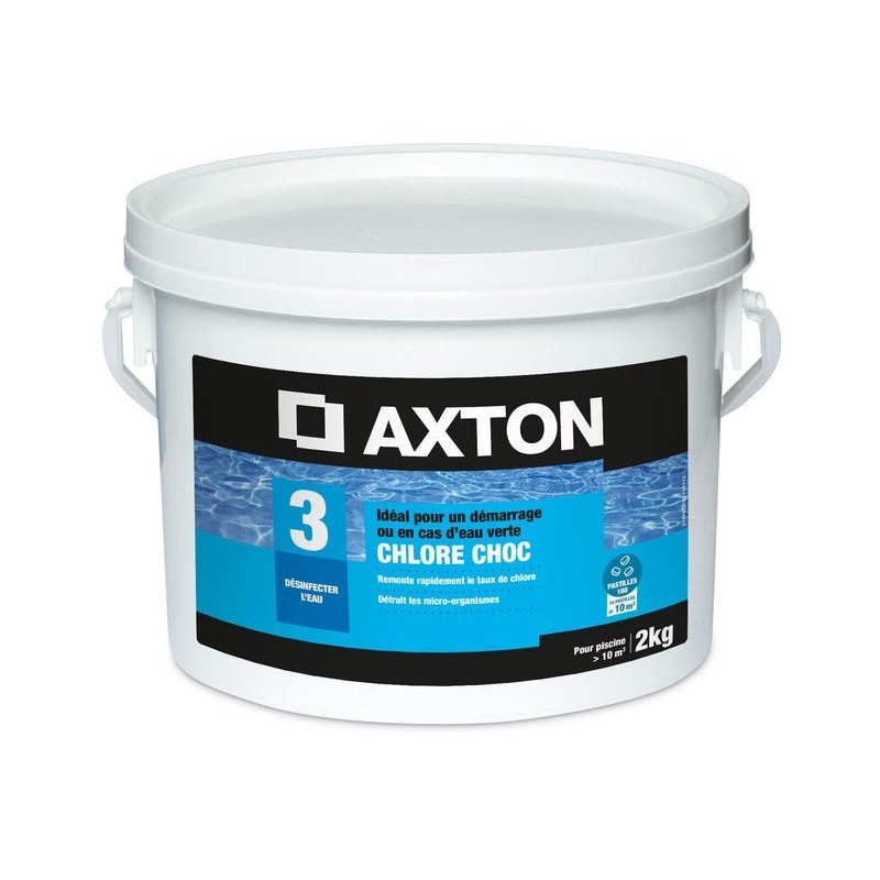 Chlore choc AXTONpastilles 20 grammes 2 kg