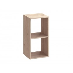 Etagère 2 cases cube décoratif SPACEO KUB chêne H. 70.5 xL. 36 x P. 31 cm