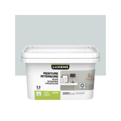 Peinture mur boiserie radiateur LUXENS smoke 6 SatinÃ© 2.5 L