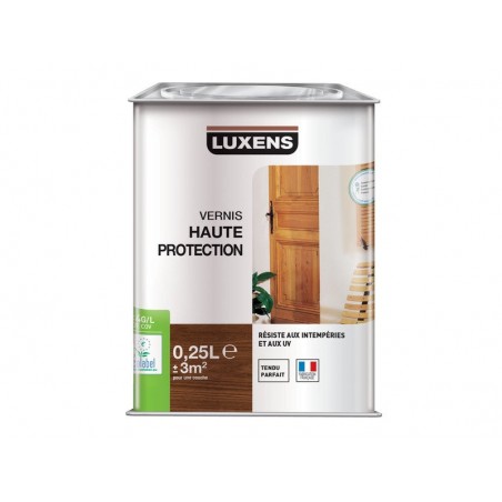 Vernis bois extérieur LUXENS Haute Protection chênemoyen satiné 0.25 L