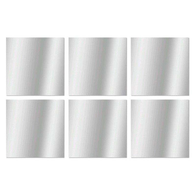 Set de 6 miroirs carrés 10x10cm