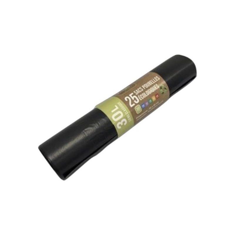 Sacs-poubelle 30L noir -  - meilleure qualité