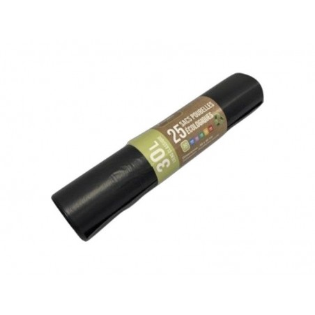 Sacs-poubelle 30L noir -  - meilleure qualité