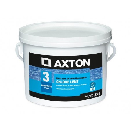 Chlore lent AXTON galets 200 grammes 2 kg
