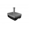 Pied de parasol a lester avec du sable jusqu?a 45 kg argente