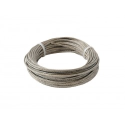 Cable acier inox A4 diam. 2 mm L 10 m