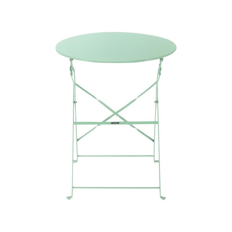 Table de jardin NATERIAL Flora rond vert cactus 2 personnes