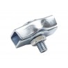 Lot de 2 Serre-Câbles Acier Zingué Standers Diam.6 X L.30 X