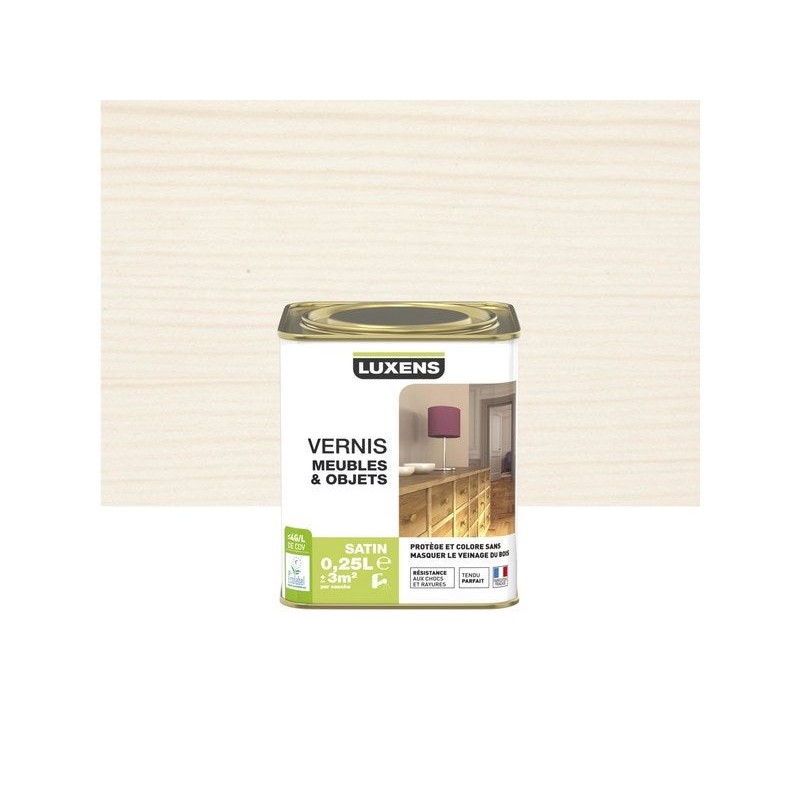 Vernis meuble et objets  Blanc Satiné