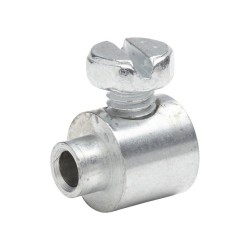 Lot de 4 serre-câbles acier zingué Diam.3.5 X L.12.4 X L.10 Mm