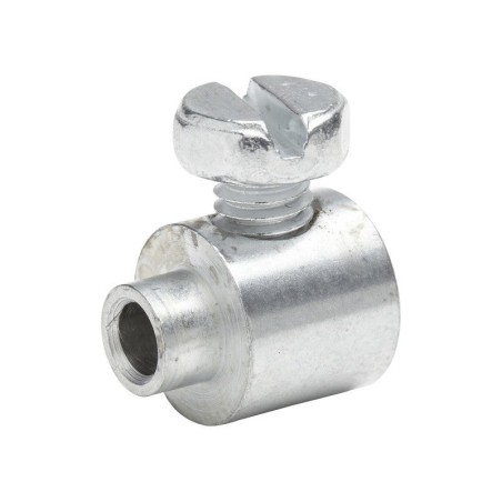 Lot de 4 serre-câbles acier zingué Diam.3.5 X L.12.4 X L.10 Mm