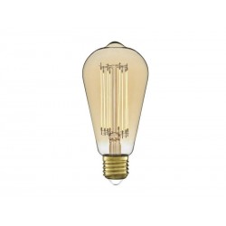 Ampoule décorative led à filament ambréedison E27 5.8 W LEXMAN