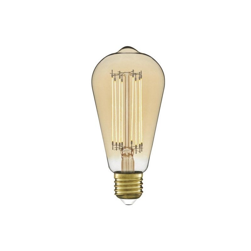 Ampoule décorative led à filament ambréedison E27 5.8 W LEXMAN