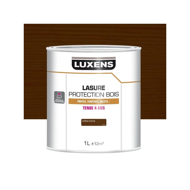 Lasure 4 ans chêne foncé satiné 1 l