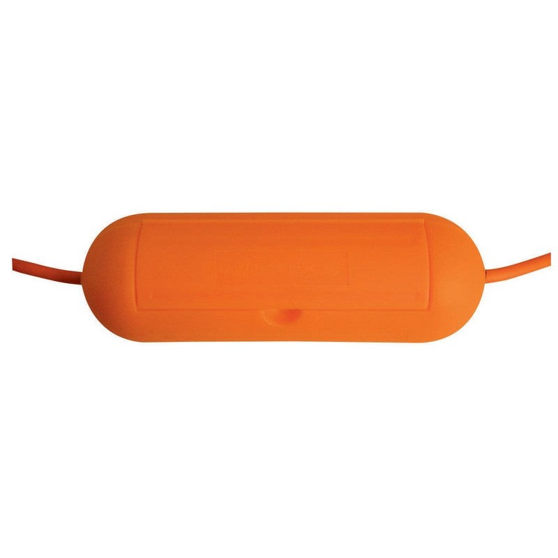 Boîtier de protection pour prolongateur jardin IP54 - Orange - Zenitech