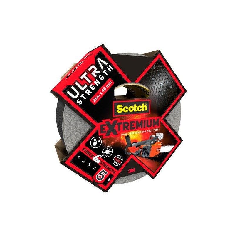 Adhésif de réparation scotch Ultra extremium Une face L.25 m X L.48 mm Noir