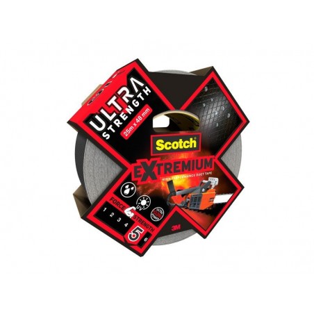 Adhésif de réparation scotch Ultra extremium Une face L.25 m X L.48 mm Noir