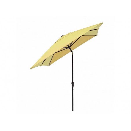 Parasol pied central jaune rectangulaire