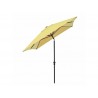 Parasol pied central jaune rectangulaire